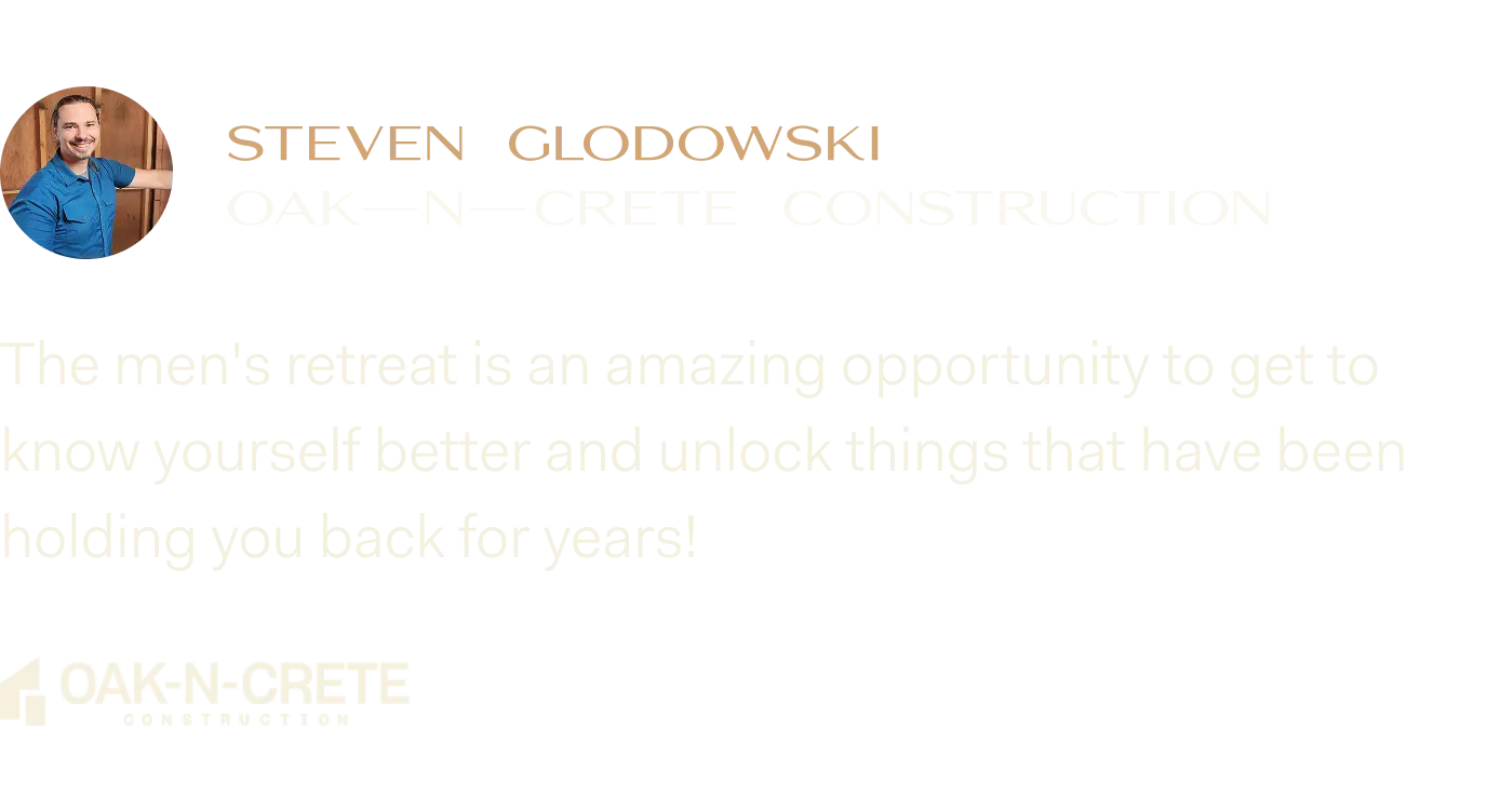 Testimonial from Steven Glodowski, Oak-N-Crete Construction