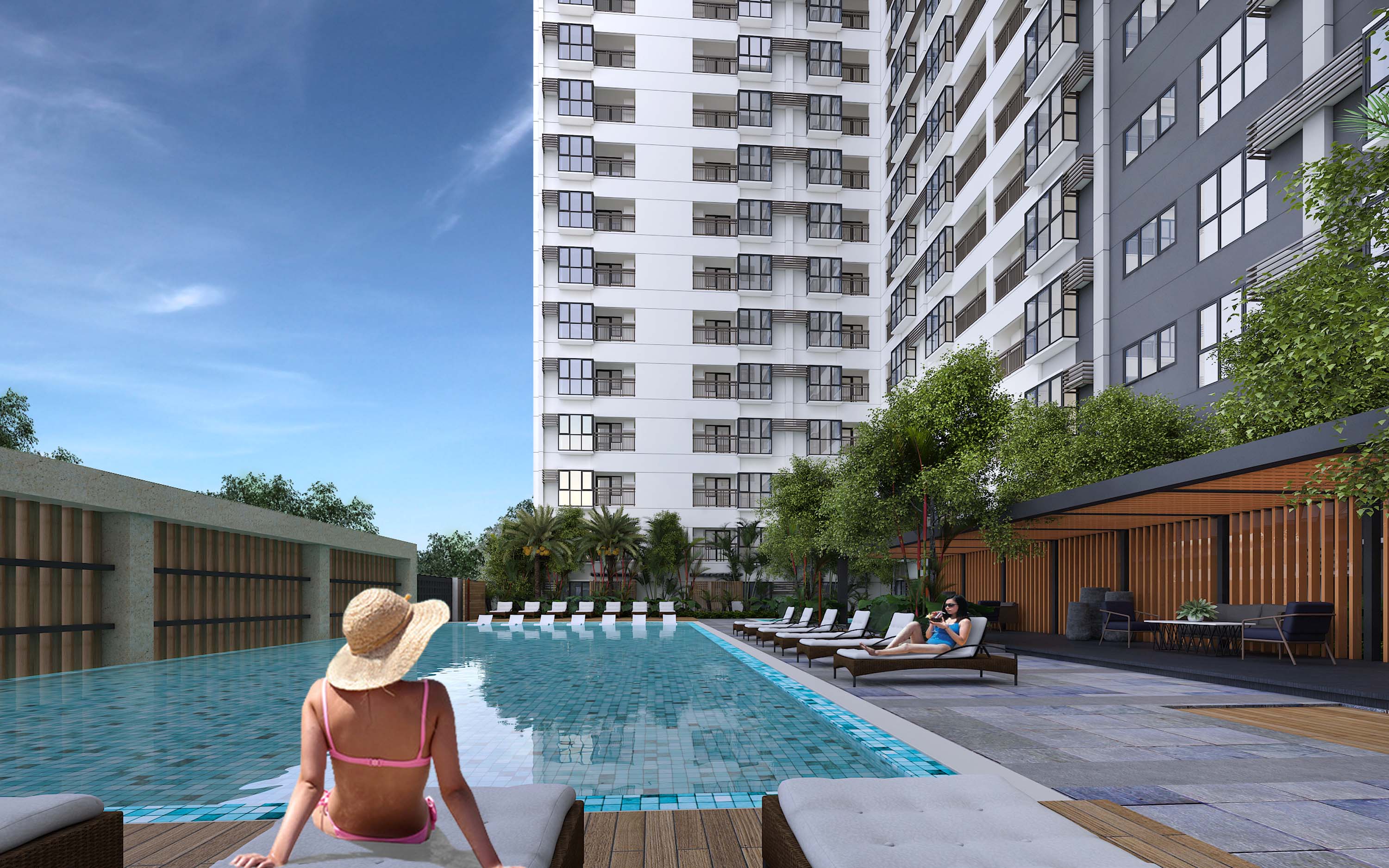 Poolside