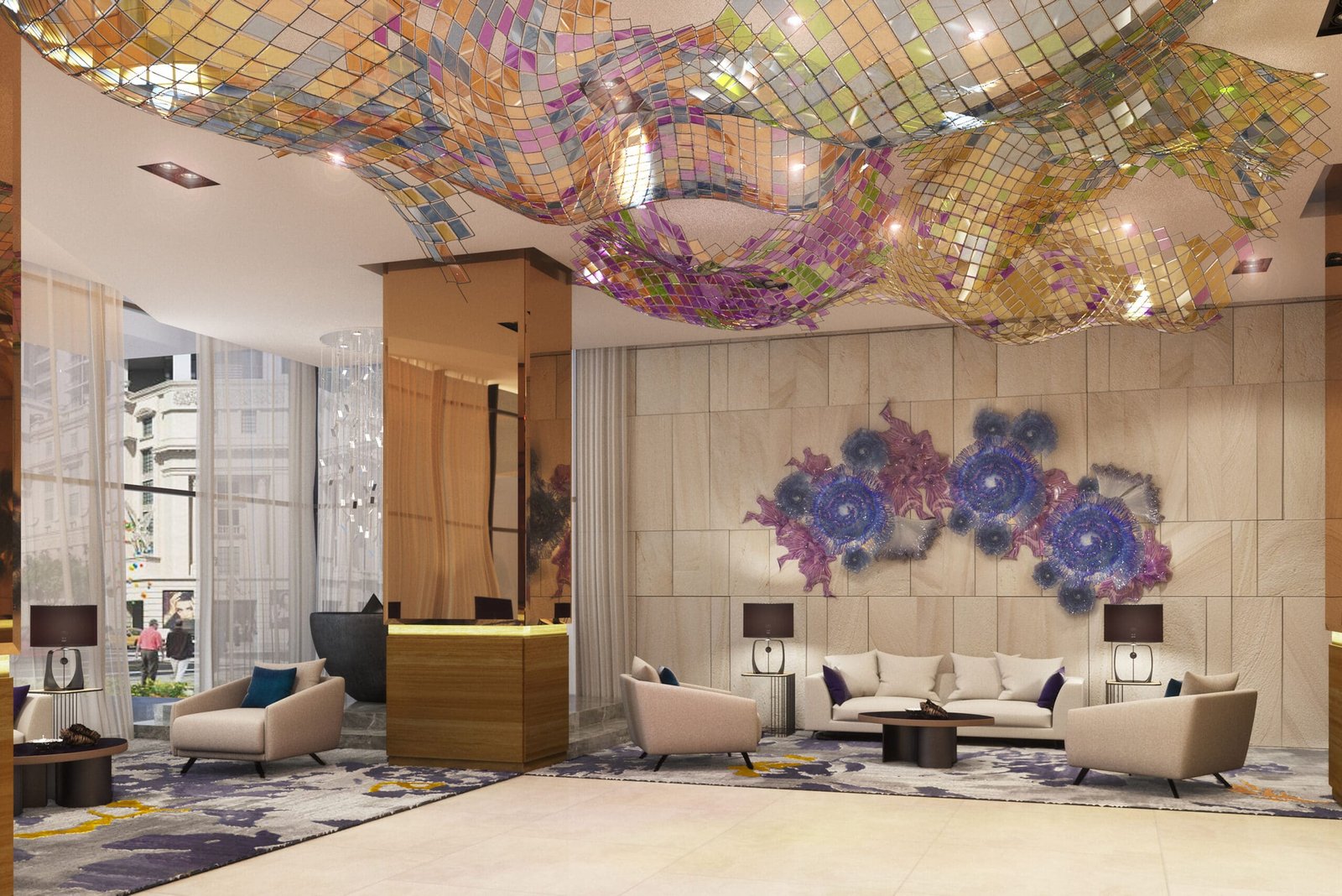 Uptown Arts Residence main lobby interior, BGC, Taguig