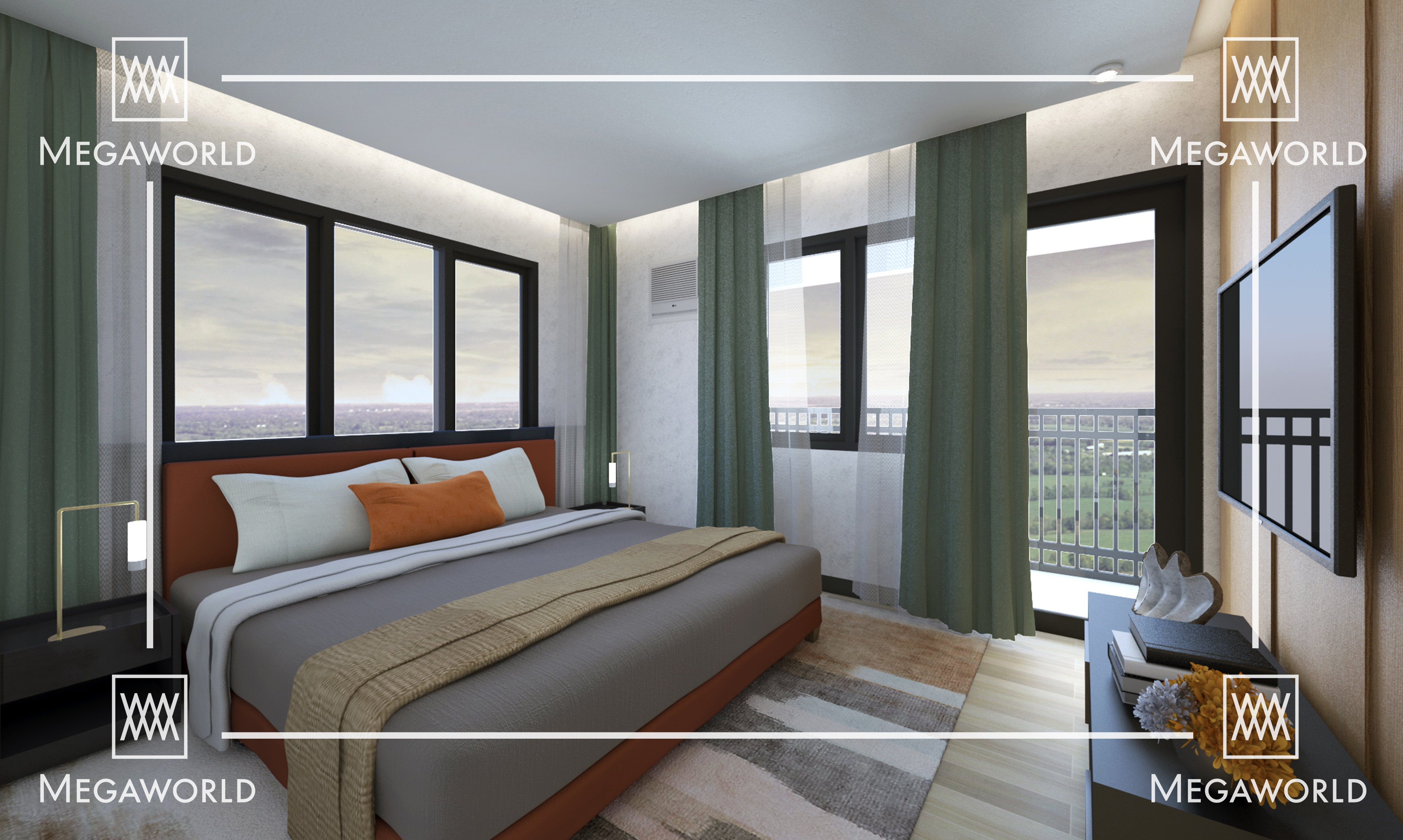 9 Central Park 1-bedroom master bedroom interior, Northwin, Bulacan