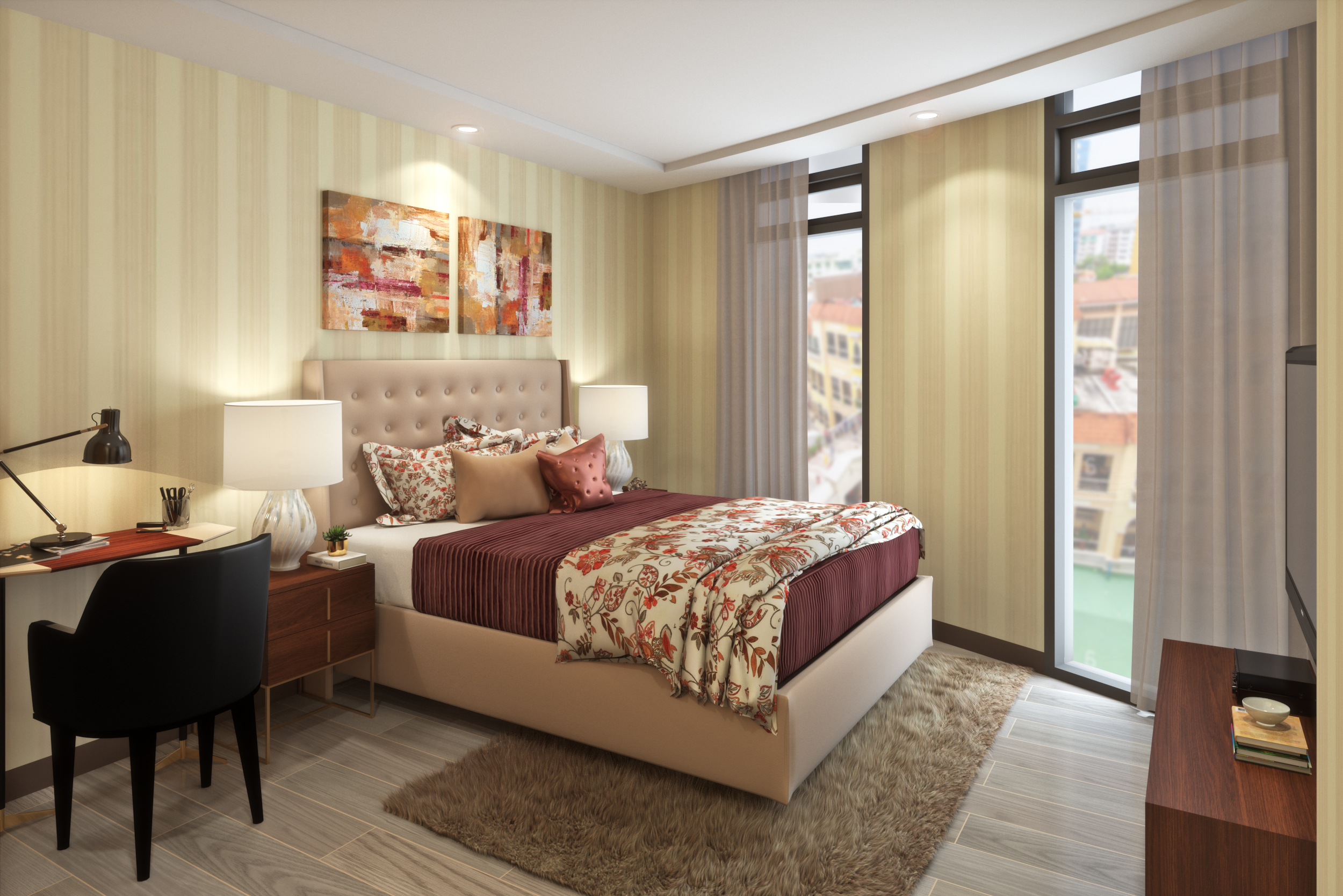 2-Bedroom — Bedroom