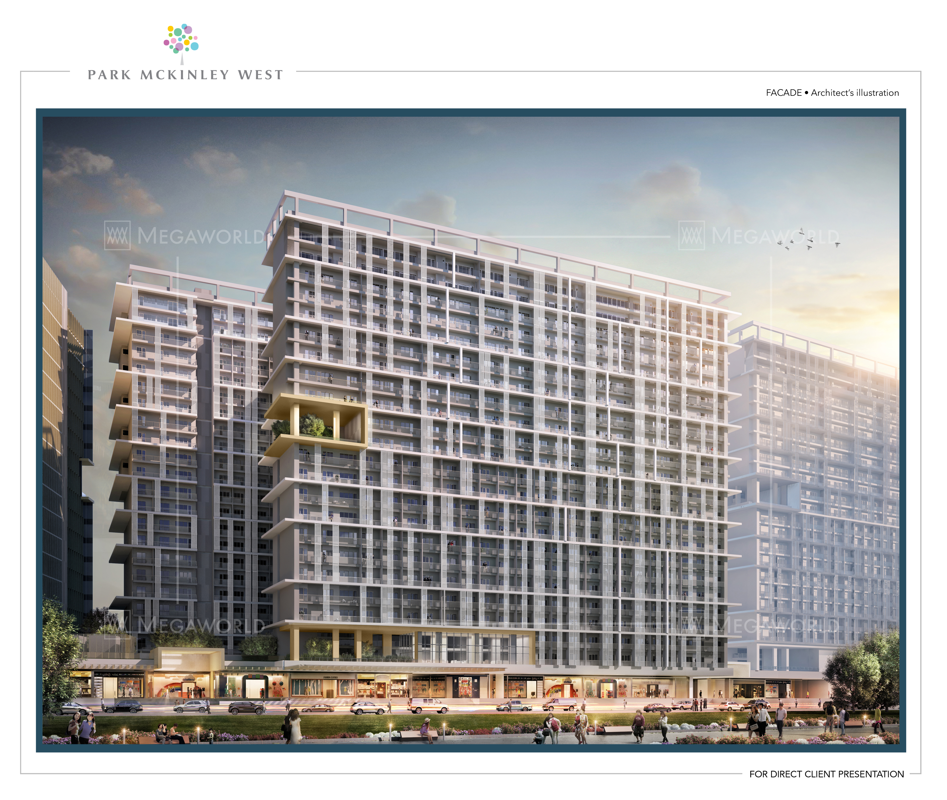 Park McKinley West tower facade, BGC, Taguig