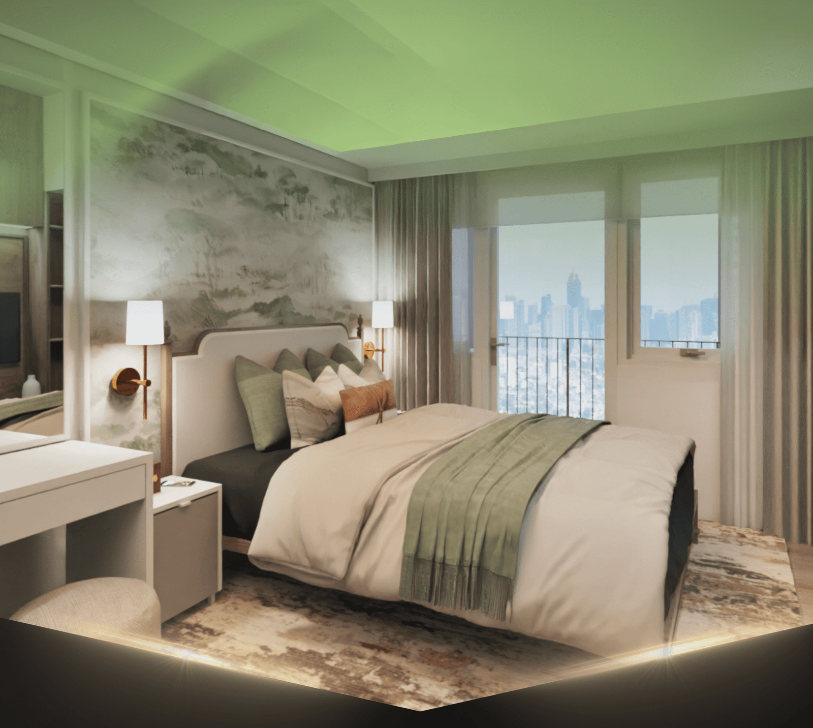One West Park architectural exterior render, Manila, pre-construction marketing image
