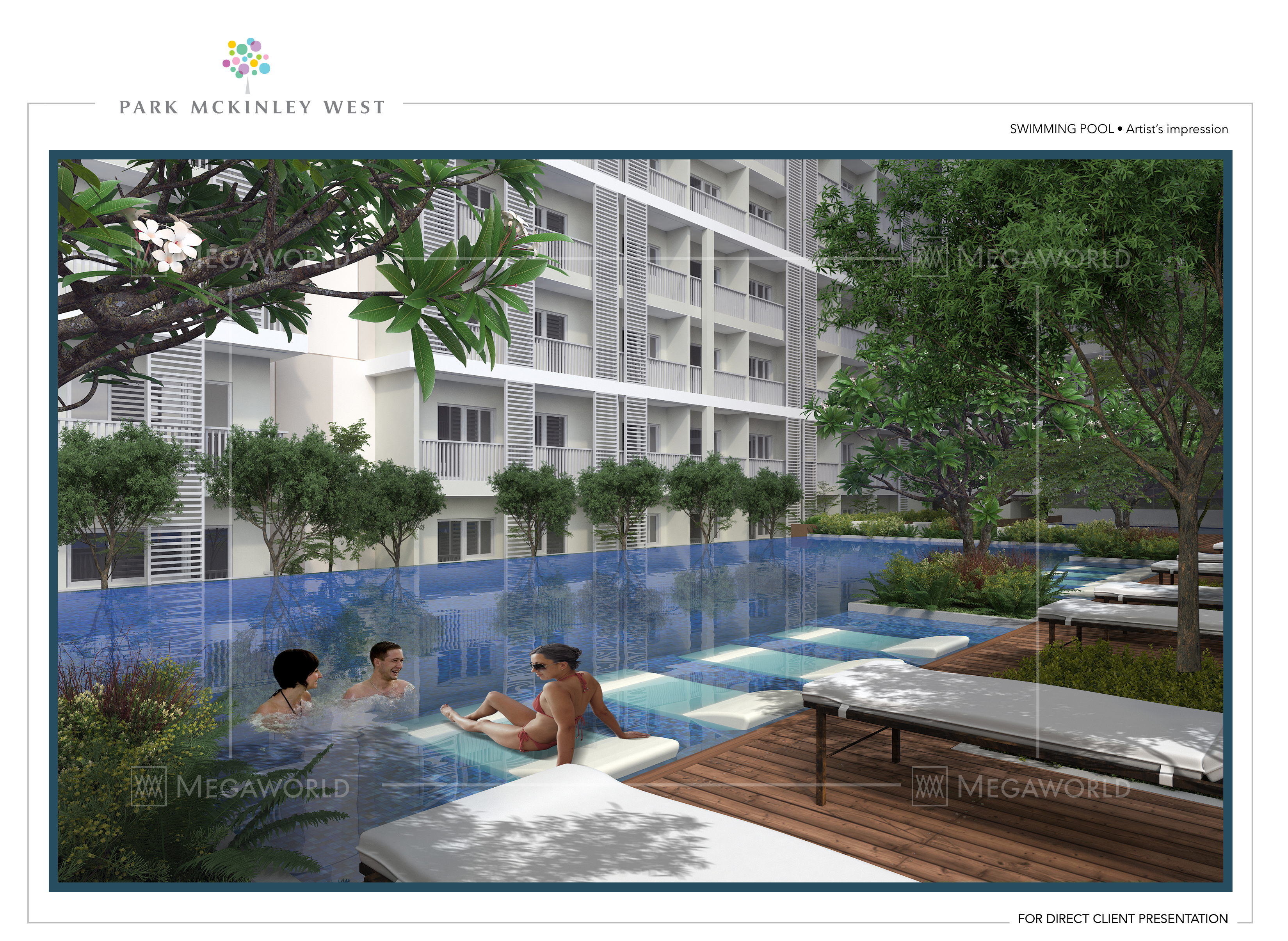 Park McKinley West pool amenity deck, McKinley West, Taguig
