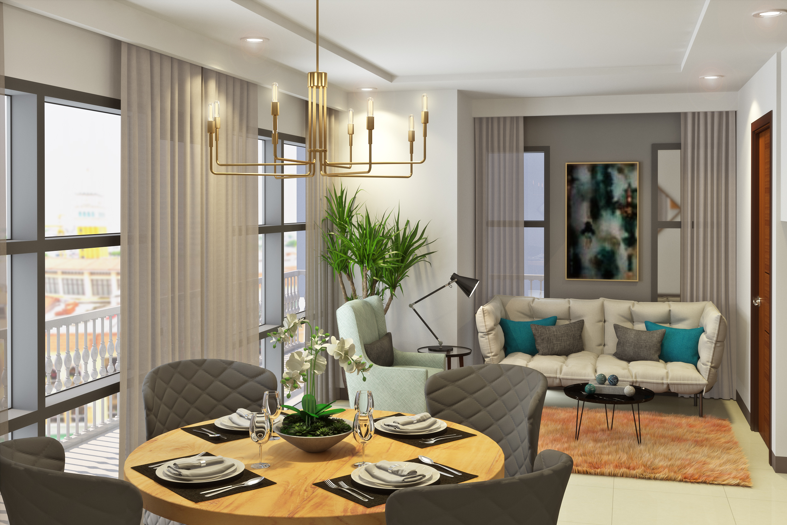 1-Bedroom — Living/Dining