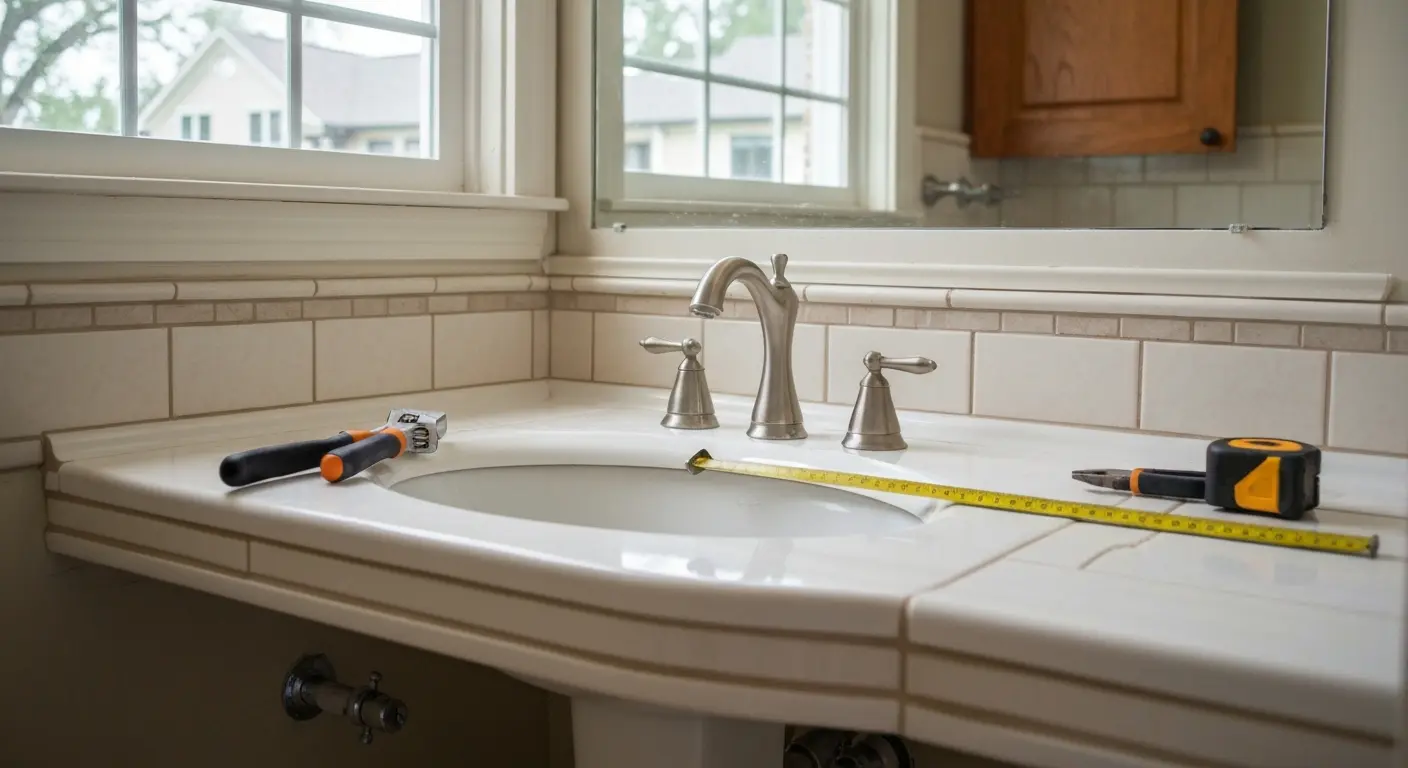 Bathroom fixture installation