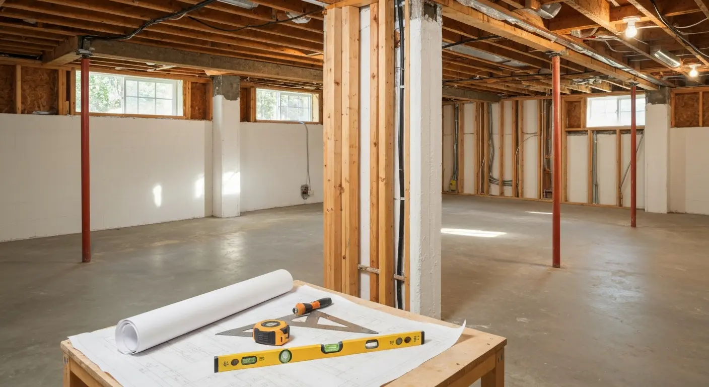 Basement renovation demolition