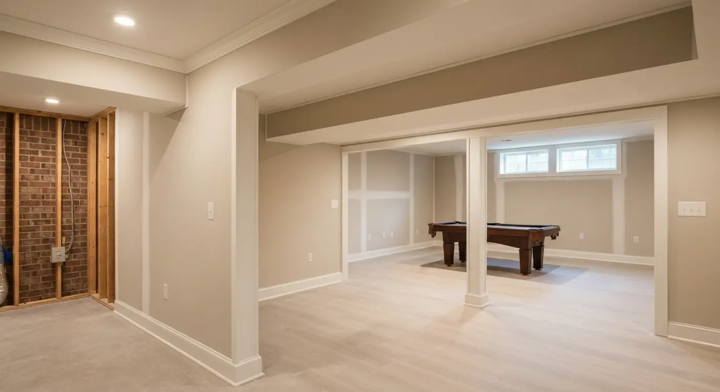 Finished basement in Gurley