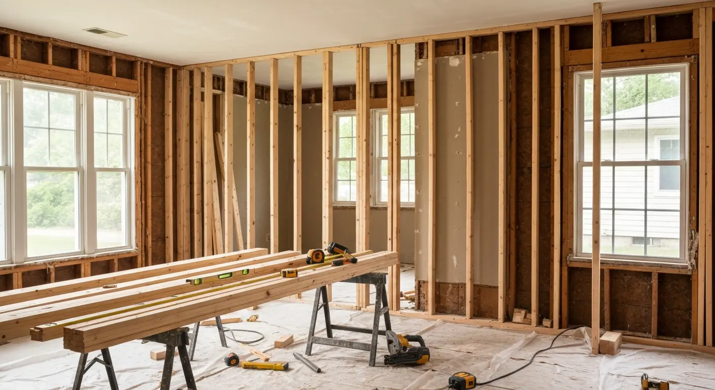 Framing and demolition work