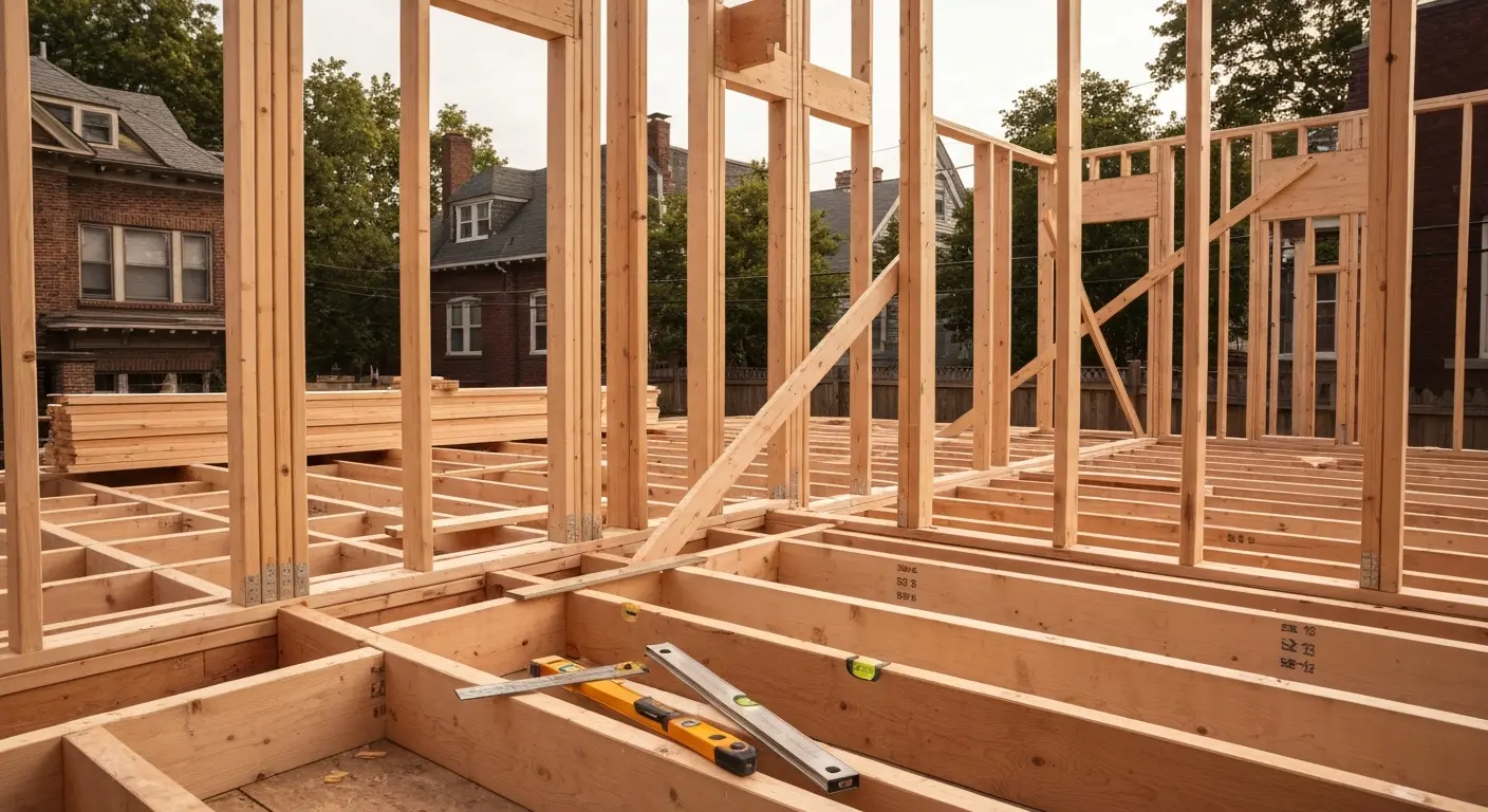 Room addition framing