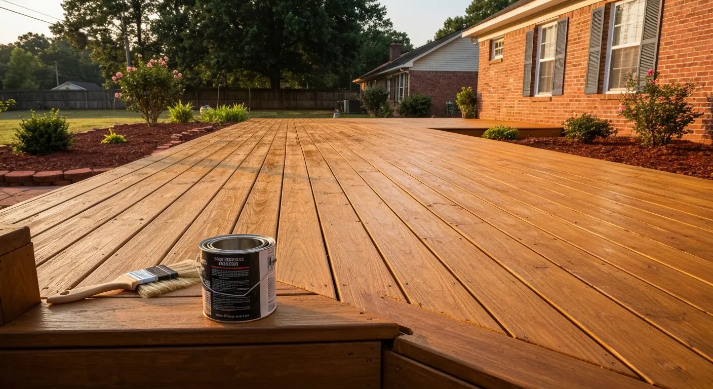 Deck staining service