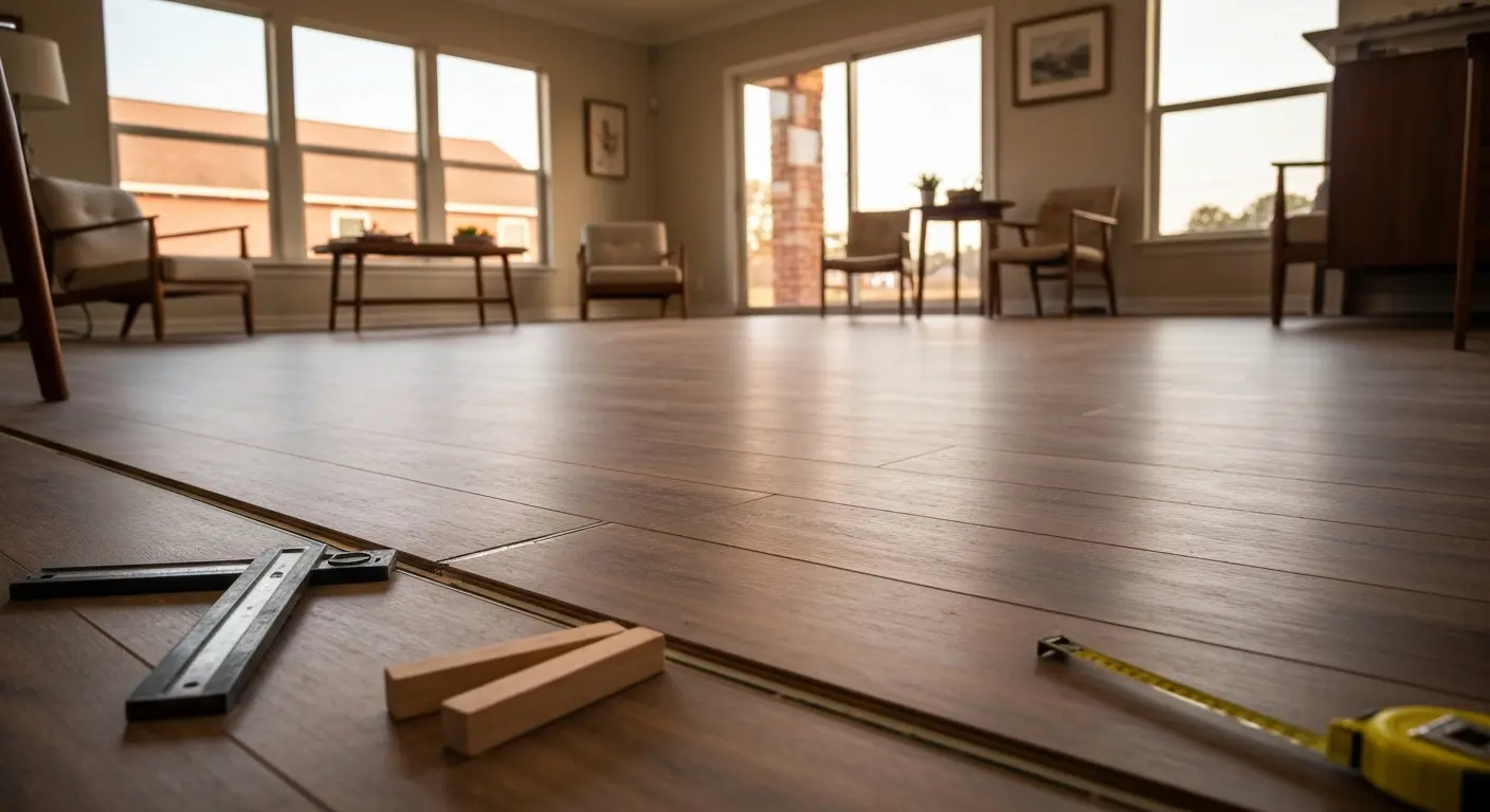 Laminate flooring installation