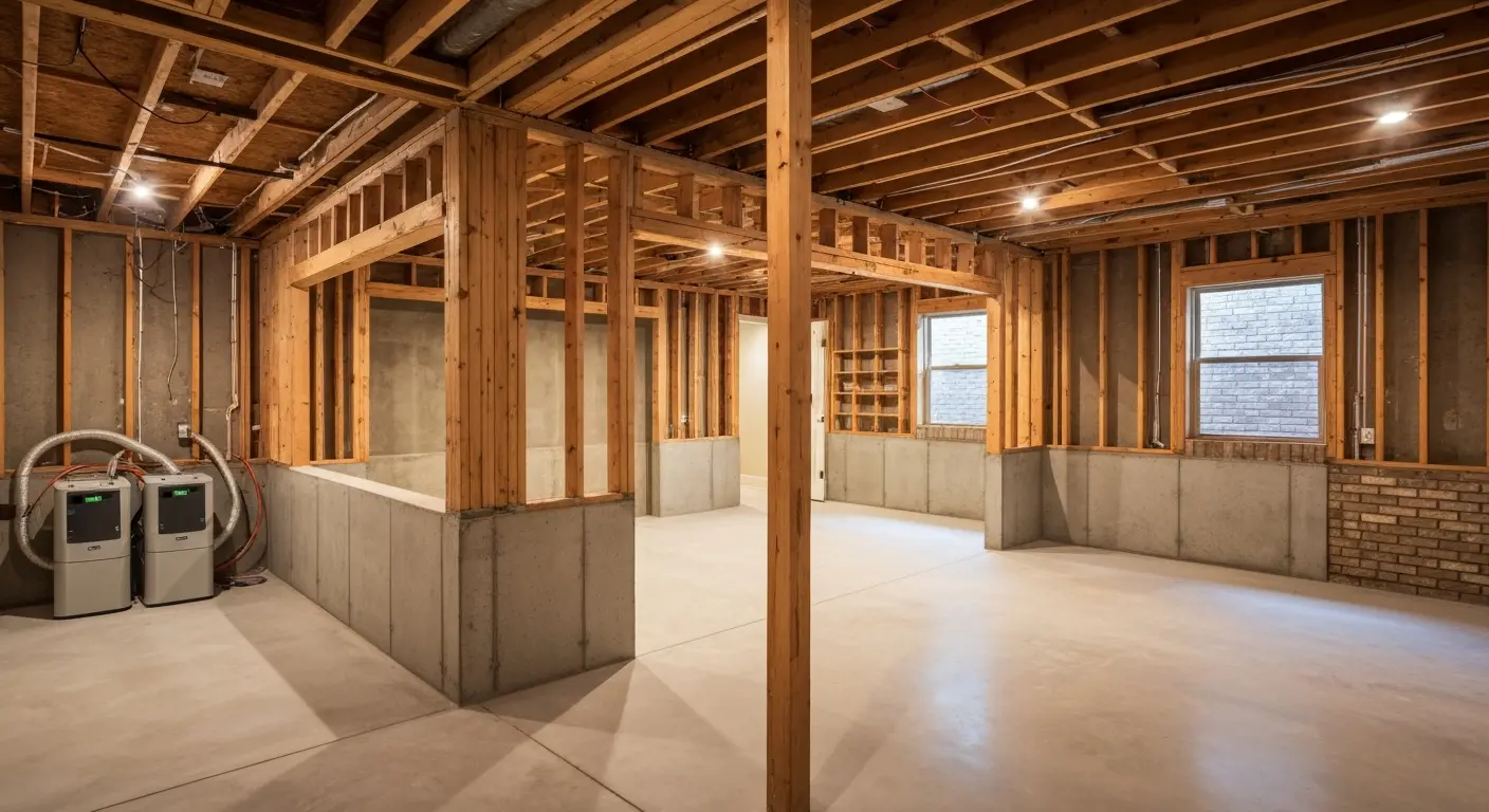 Finished basement project