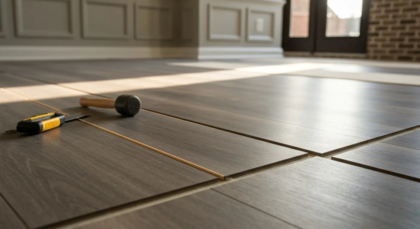 Vinyl plank flooring installation