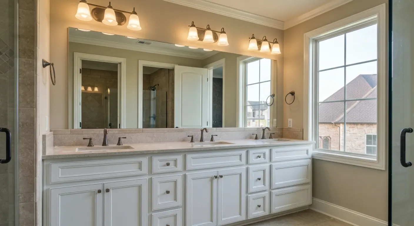 Custom vanity installation