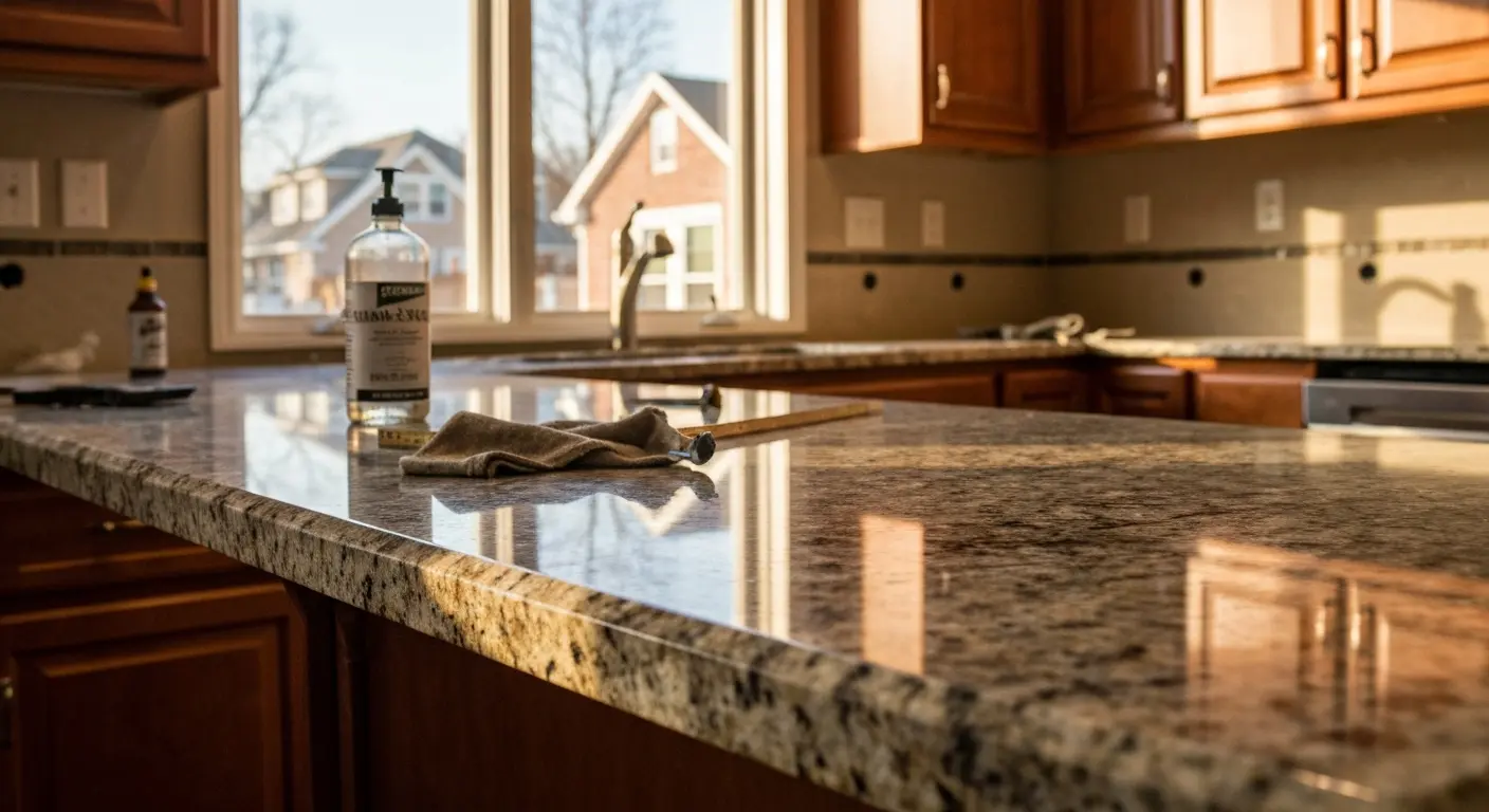 Granite countertop installation