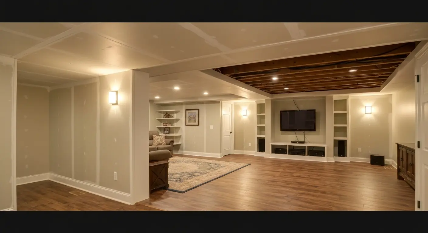 Finished basement project
