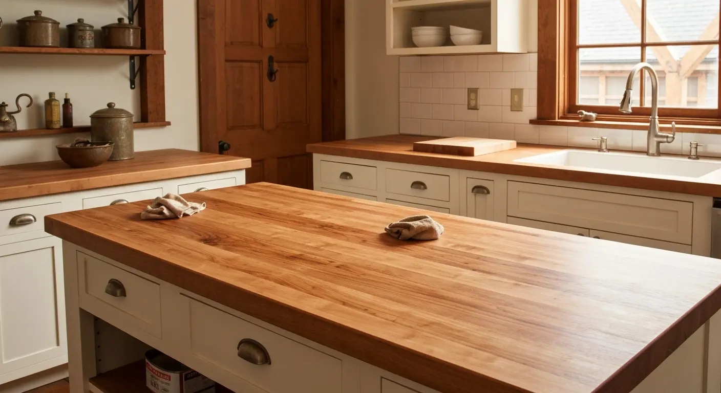 Butcher block countertop