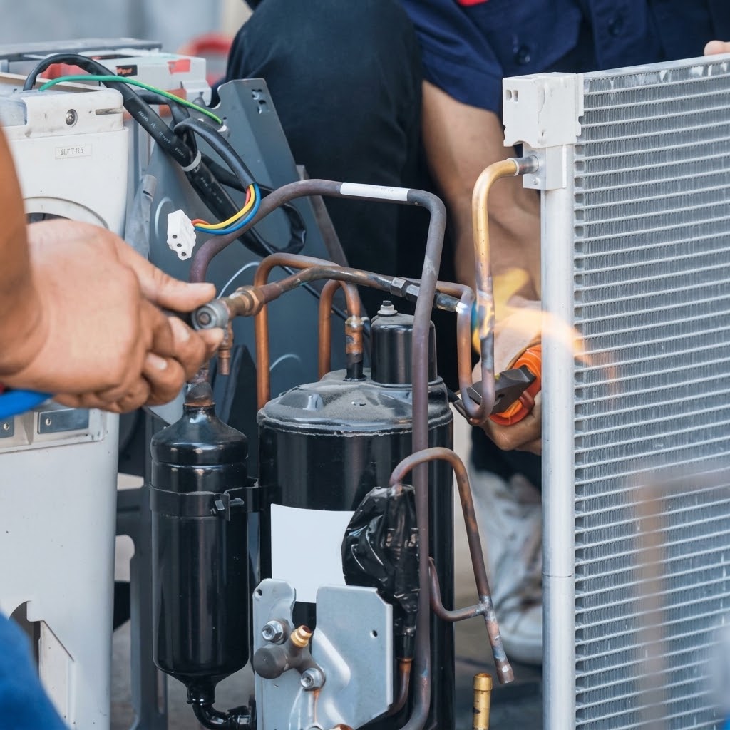 Heating and cooling HVAC services for residential properties