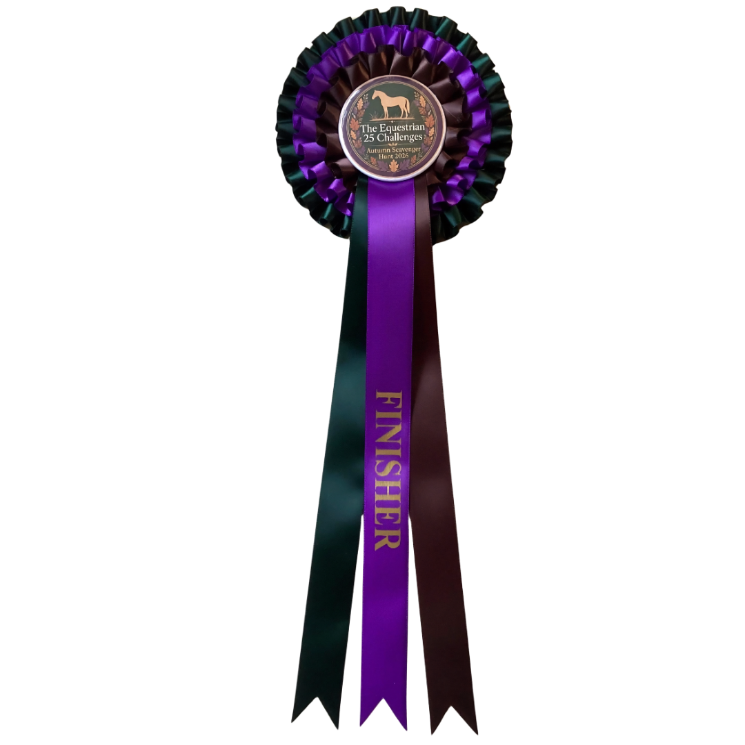 The Equestrian 25 Autumn Scavenger Hunt Finisher Rosette