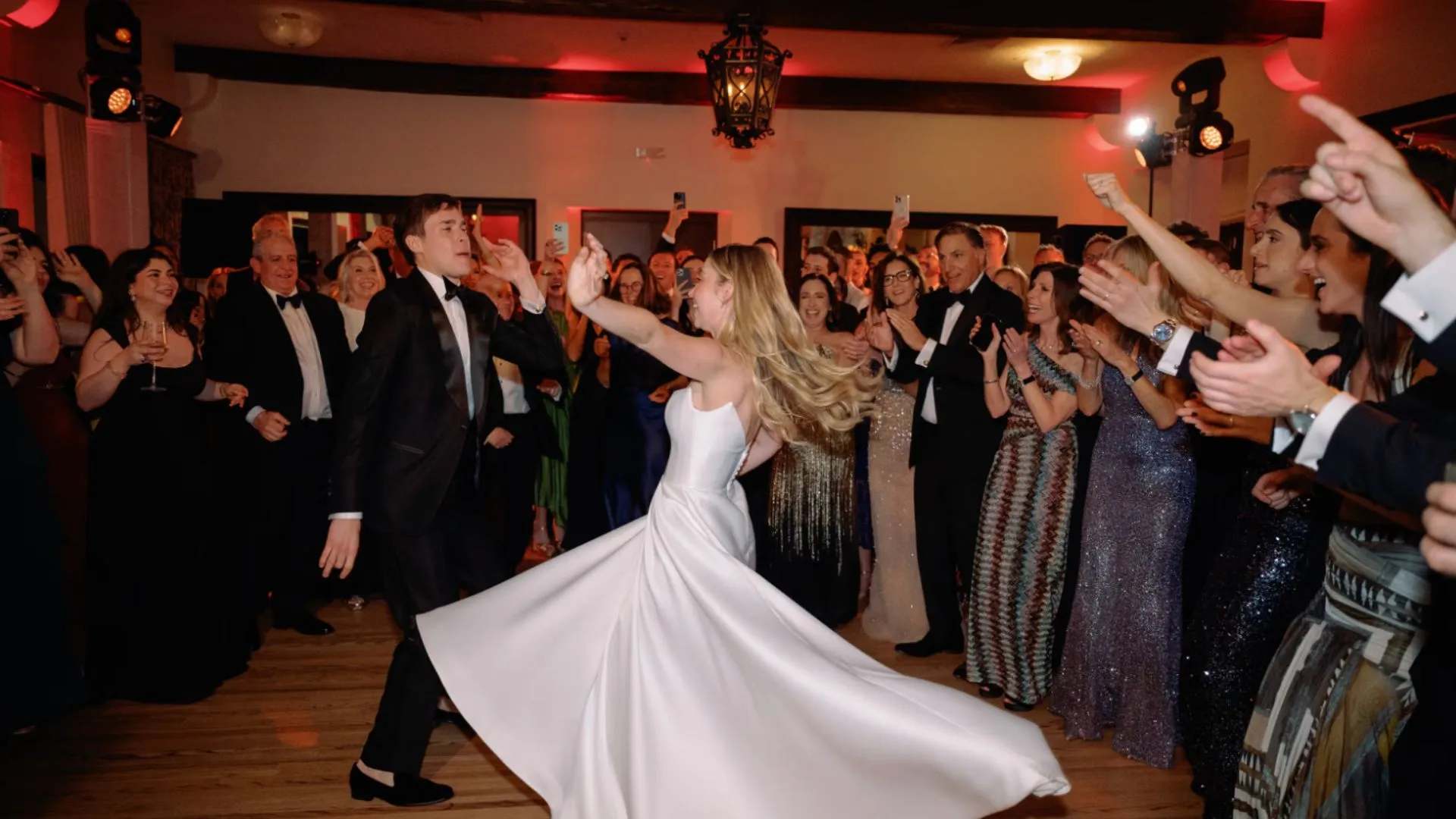 Luxury New York City wedding reception dance floor