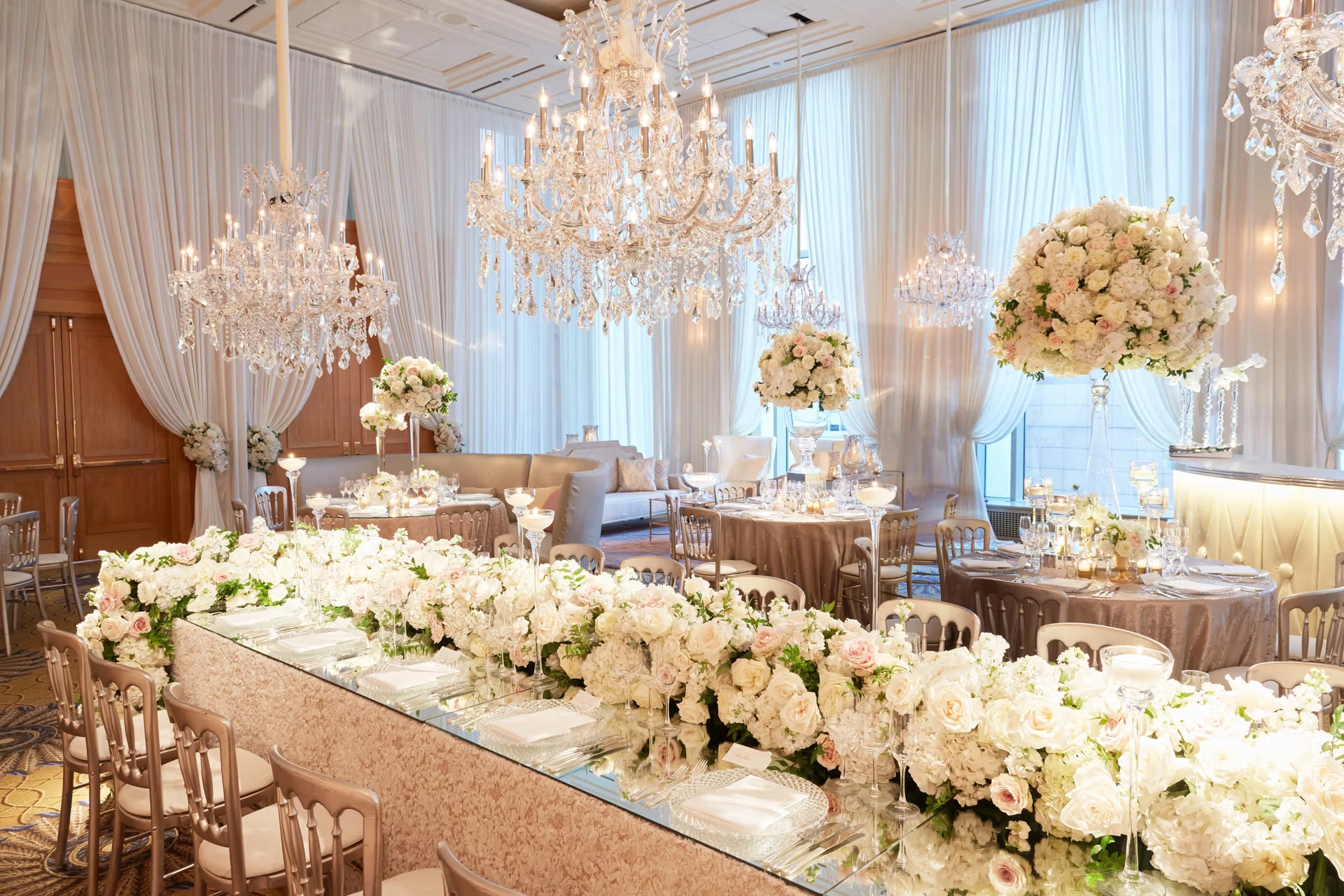 The Peninsula Chicago luxury Magnificent Mile wedding venue Grand Ballroom