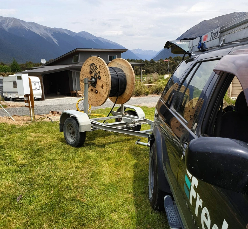 Fred Electrical Services work Vehicle in Nelson