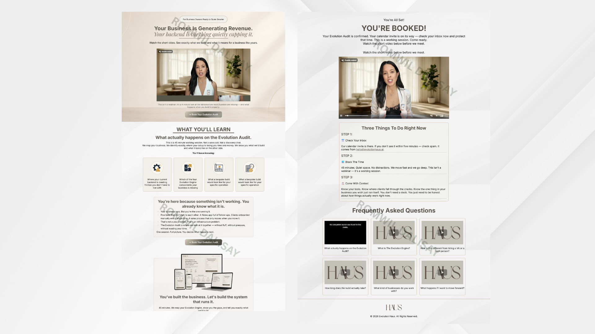 Landing page project