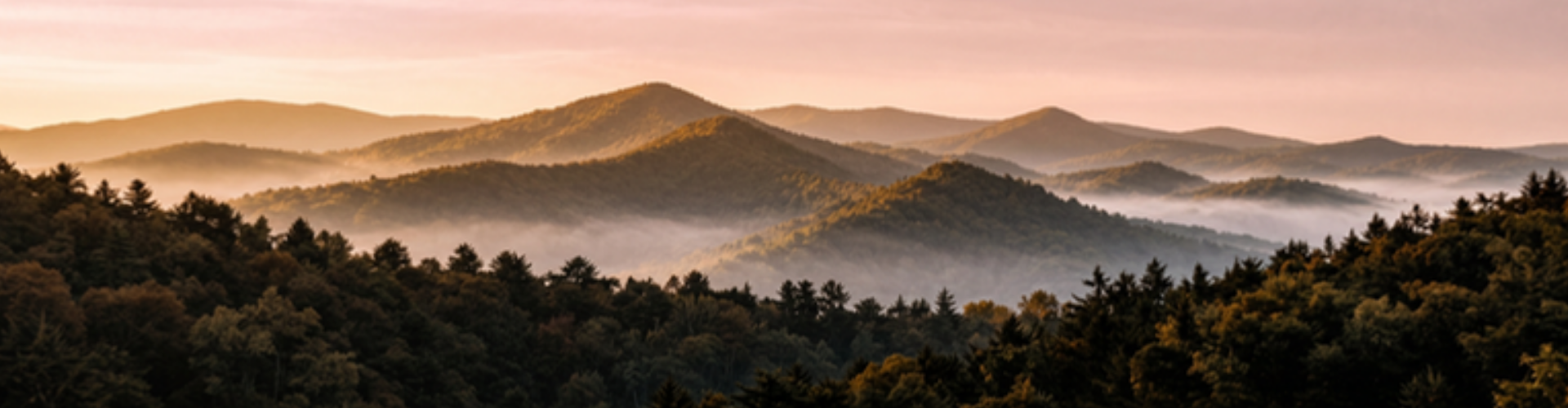 Blue Ridge mountain landscape