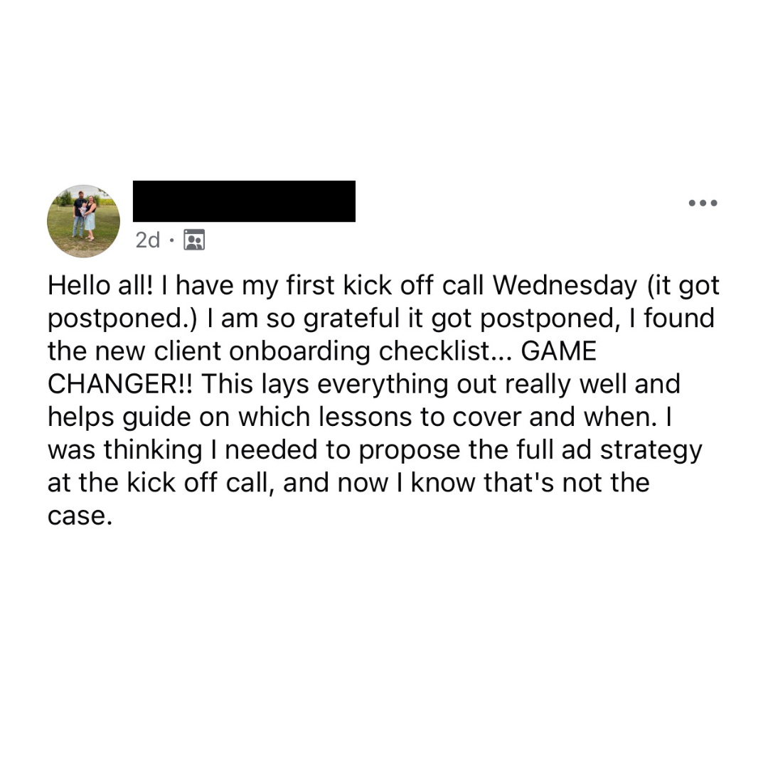 Students landing their first clients