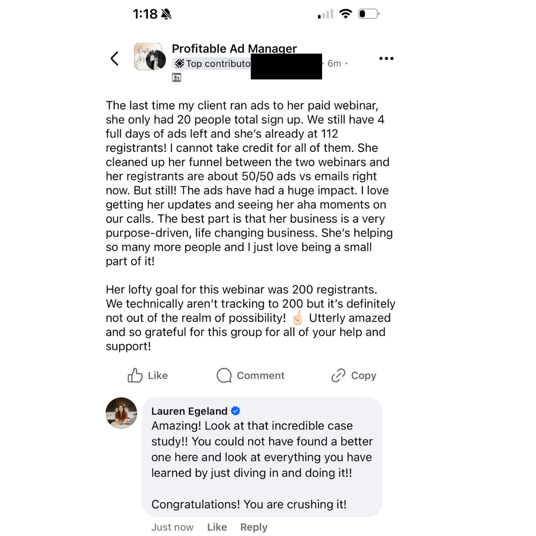 Students getting massive results for their clients