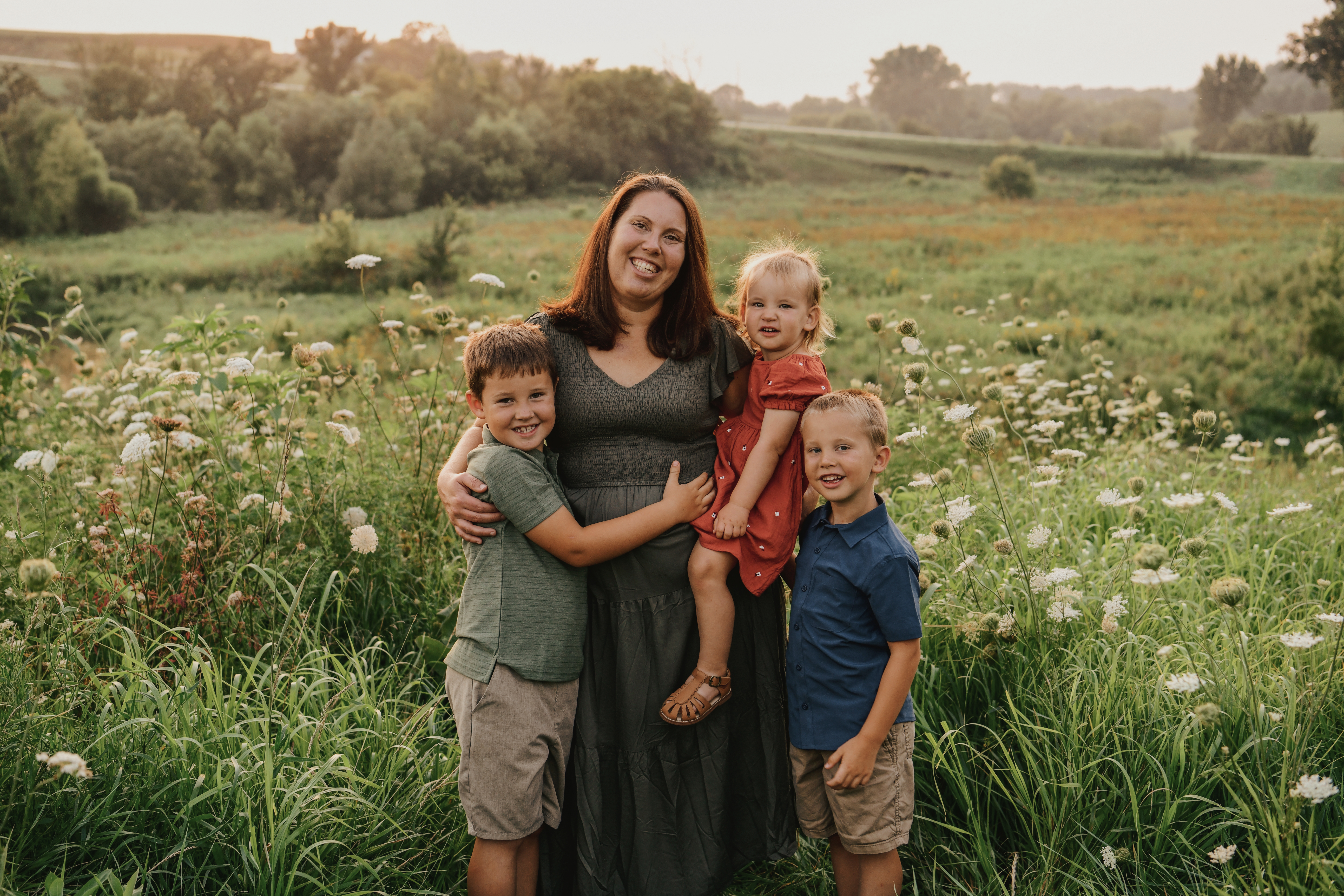 Lauren Egeland with her family