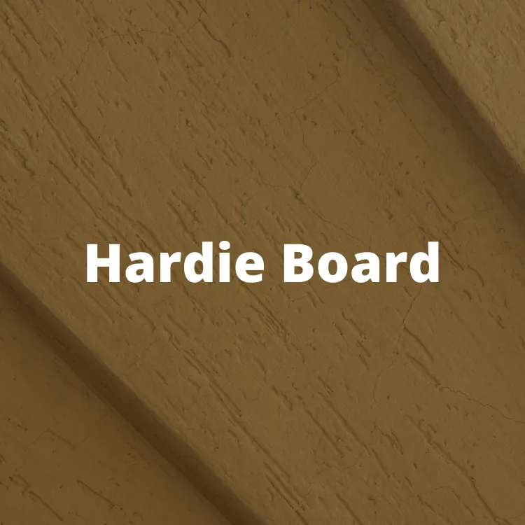 Hardie board fiber cement siding on a house