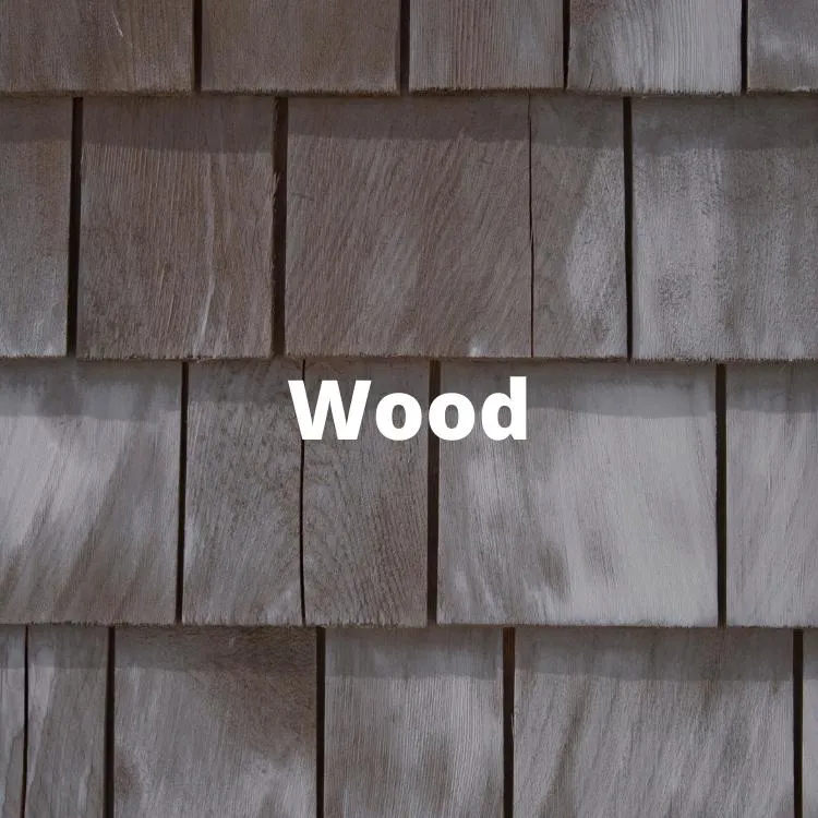 Natural wood siding on a home exterior