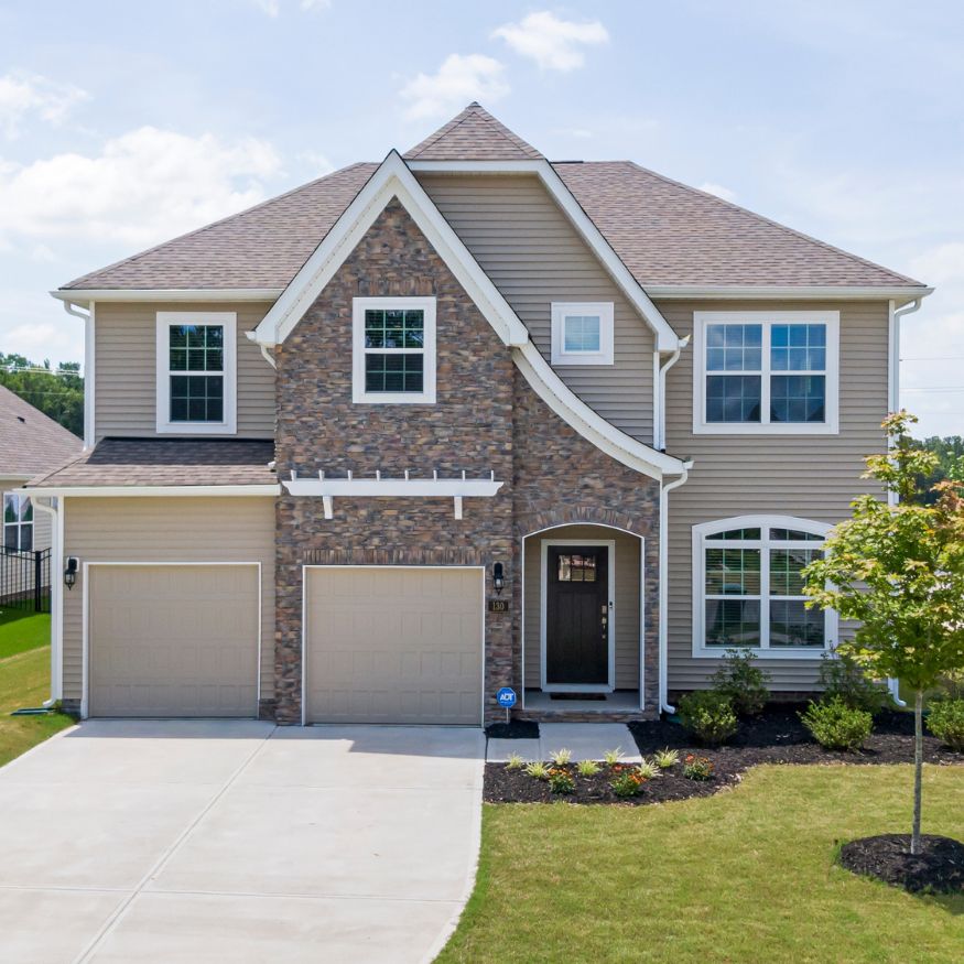 Hardie board siding on a Lawrenceville, GA home