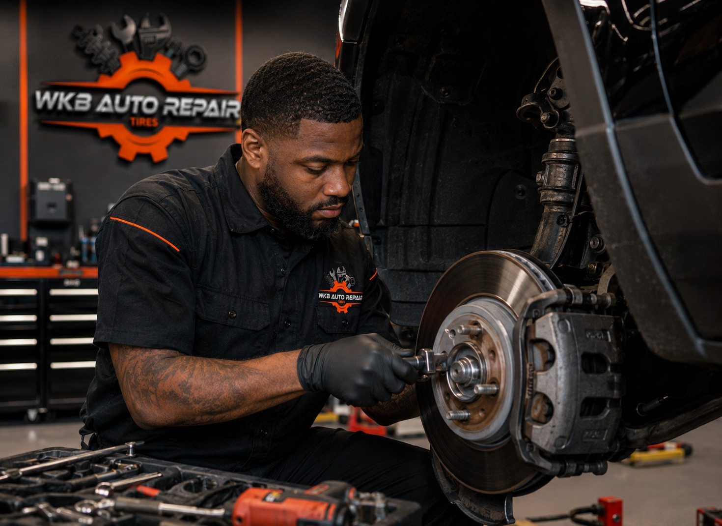 Friendly front desk receptionist at WKB Auto Repair