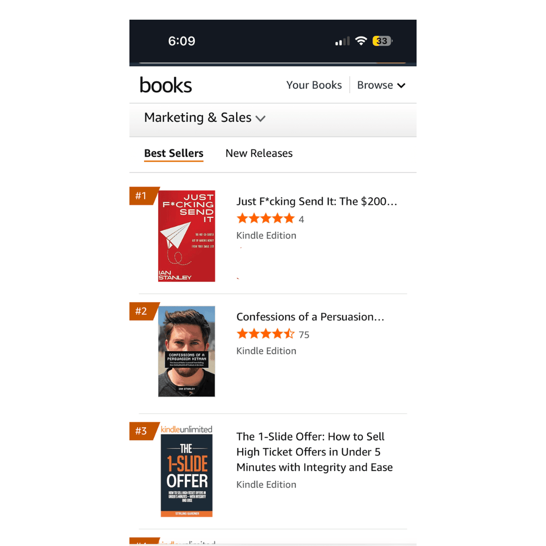 Amazon bestseller rankings