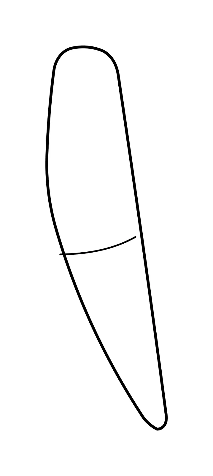 Javen's vector shape for a relaxed shin