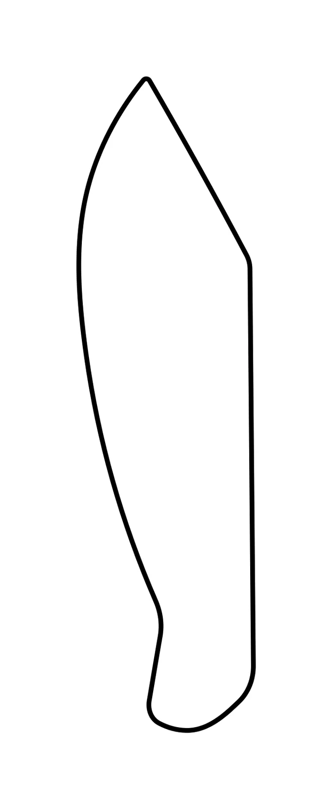 Javen's vector shape for a weight-bearing thigh