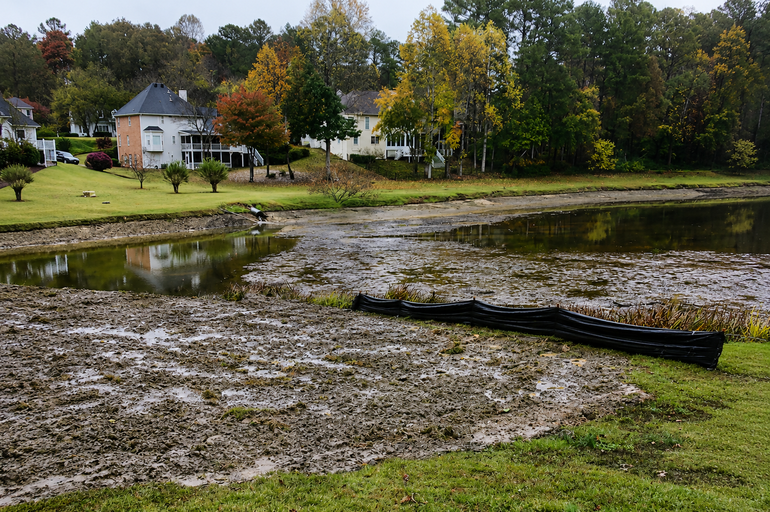 Retention Pond Drainage in Boise