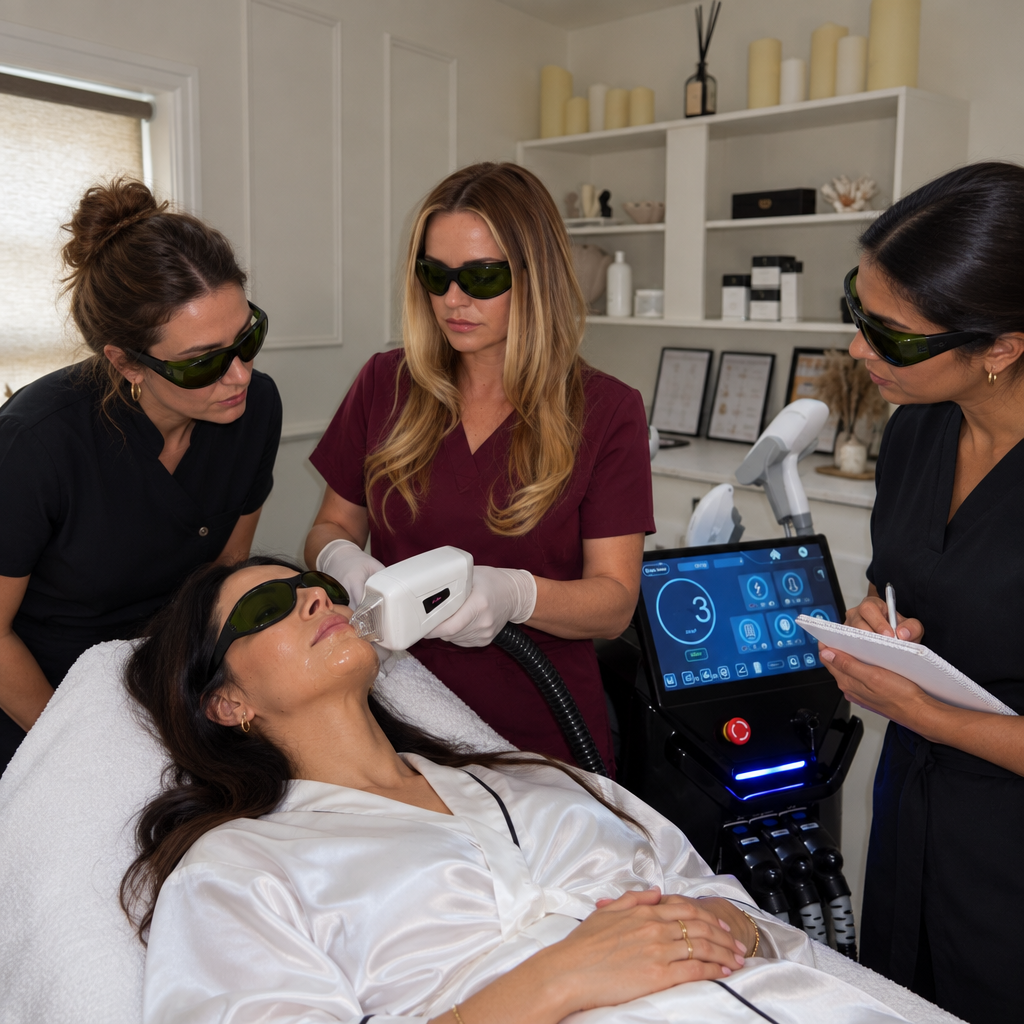 Ongoing business support and marketing guidance for laser clinics