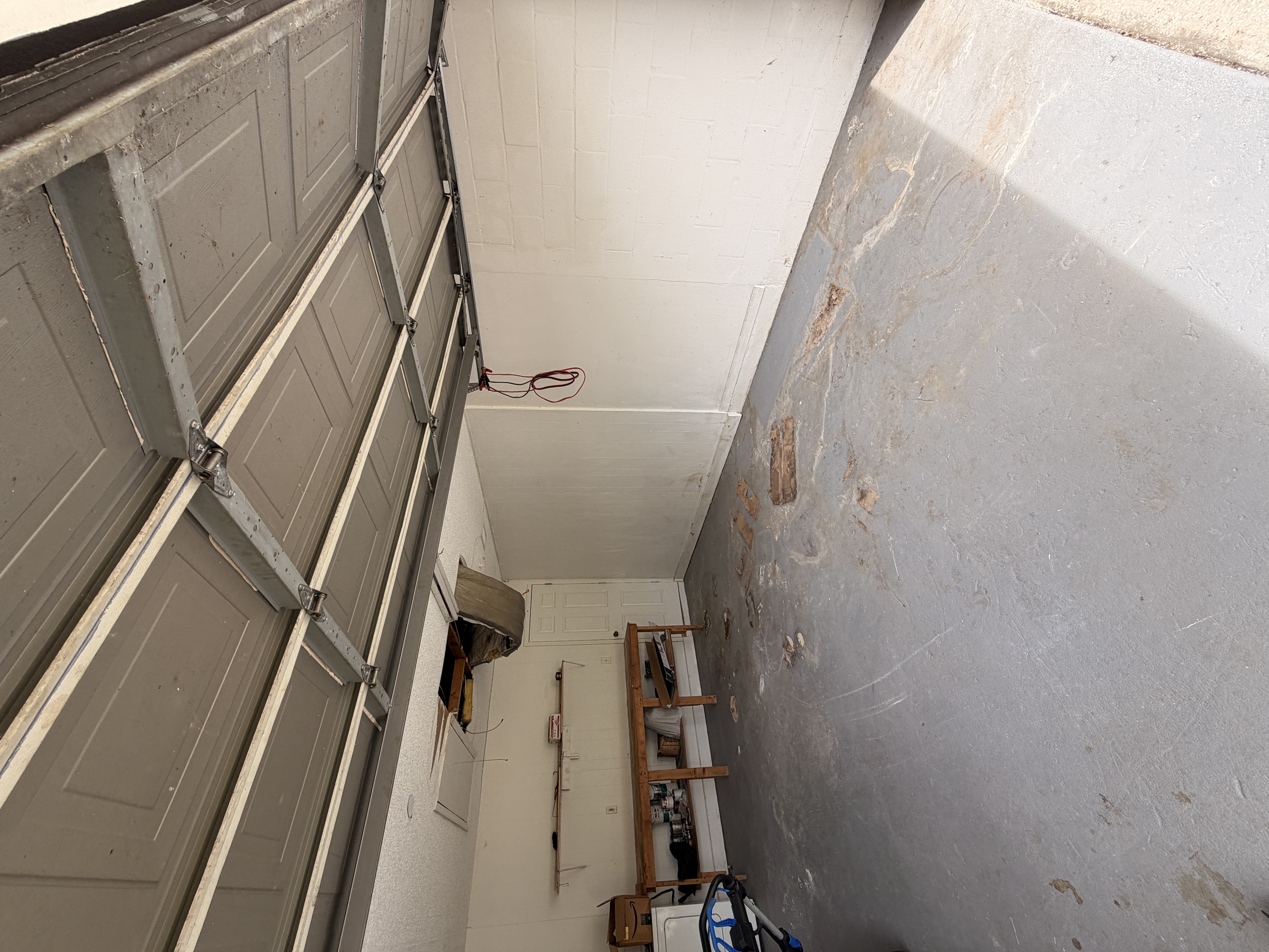 Garage in Lakeland after cleanout with boxes and trash hauled away