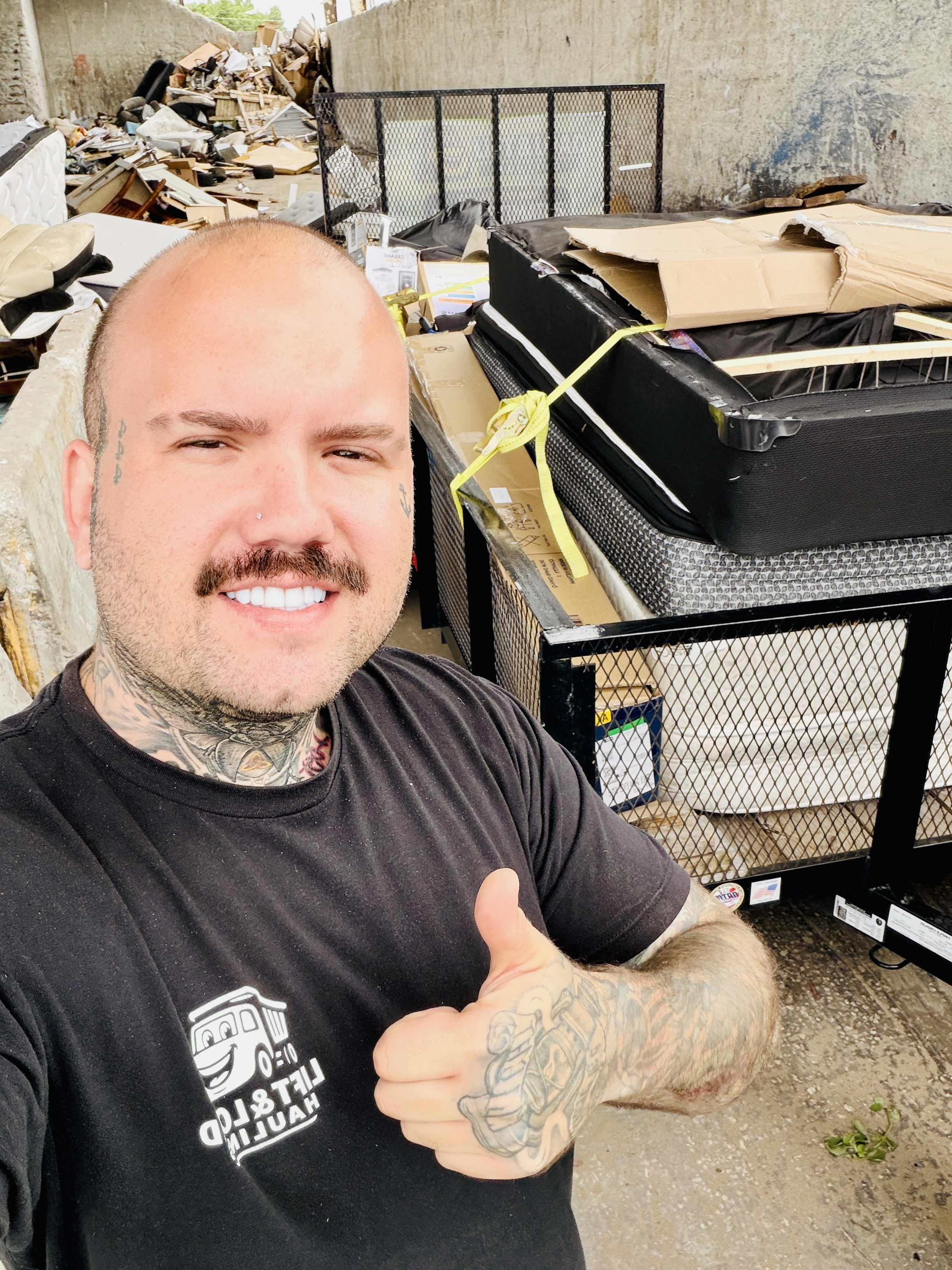 Lift & Load Hauling crew on a junk removal job in Lakeland, FL