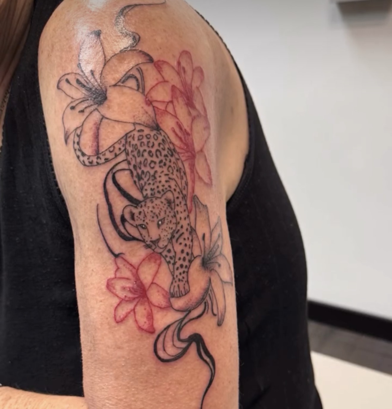 Ornamental tattoo composition by XXII Ink