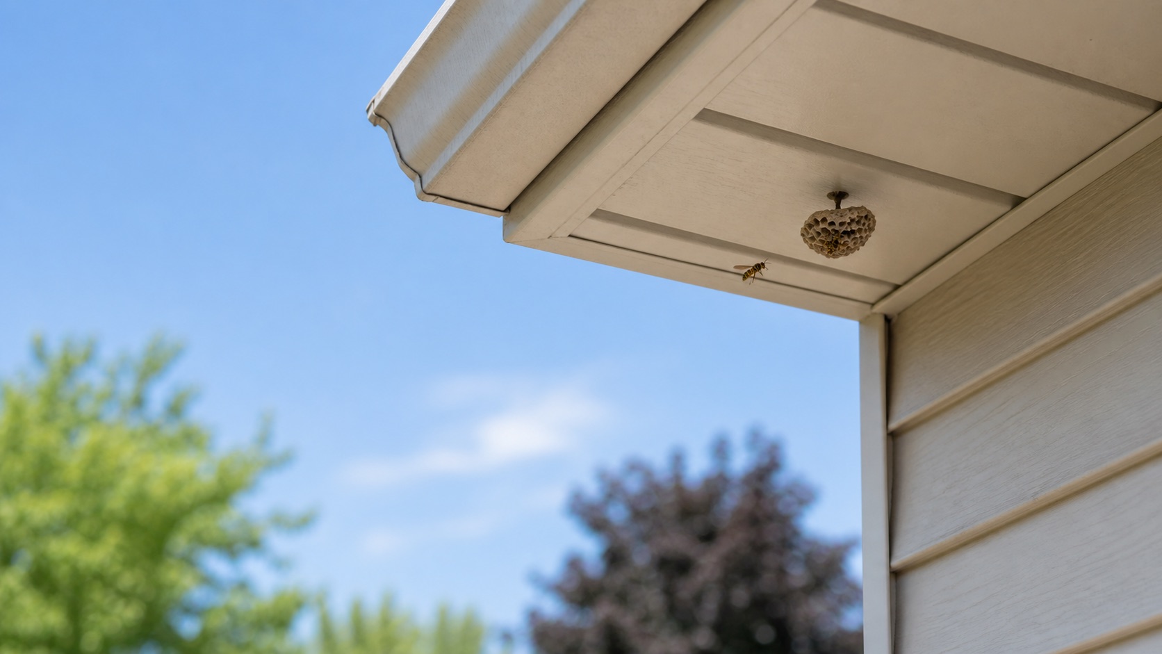 Wasp and hornet nest assessment area