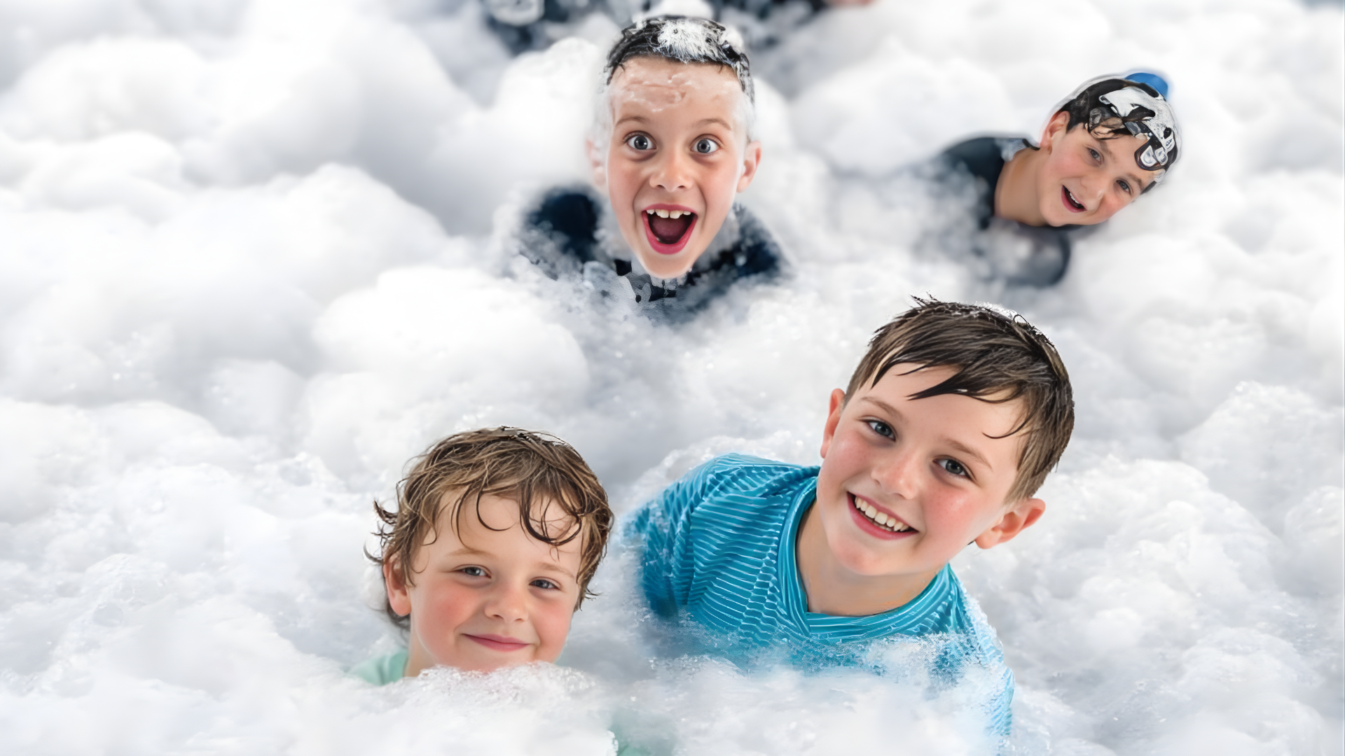 Atlanta backyard foam party 2
