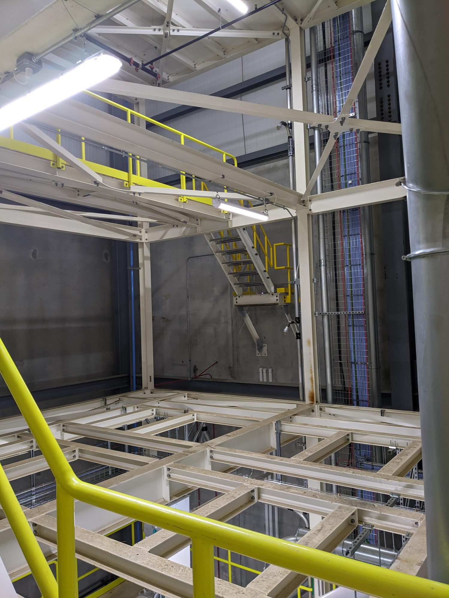 Overview of a new food plant's process structure CMI cleaned before startup.