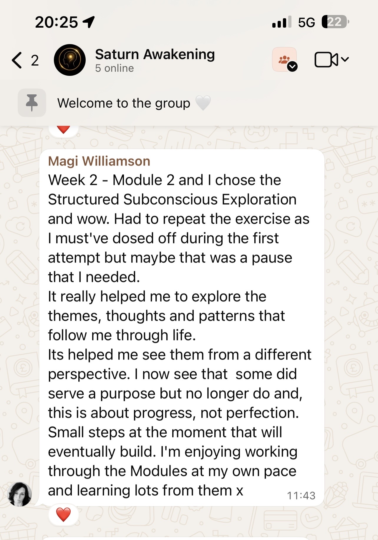 Magi Williamson — Saturn Awakening community feedback
