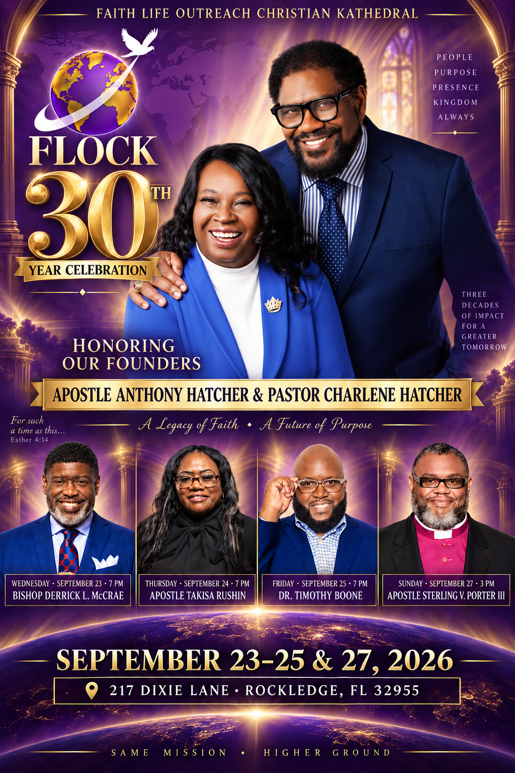 FLOCK 30th Anniversary Celebration Flyer