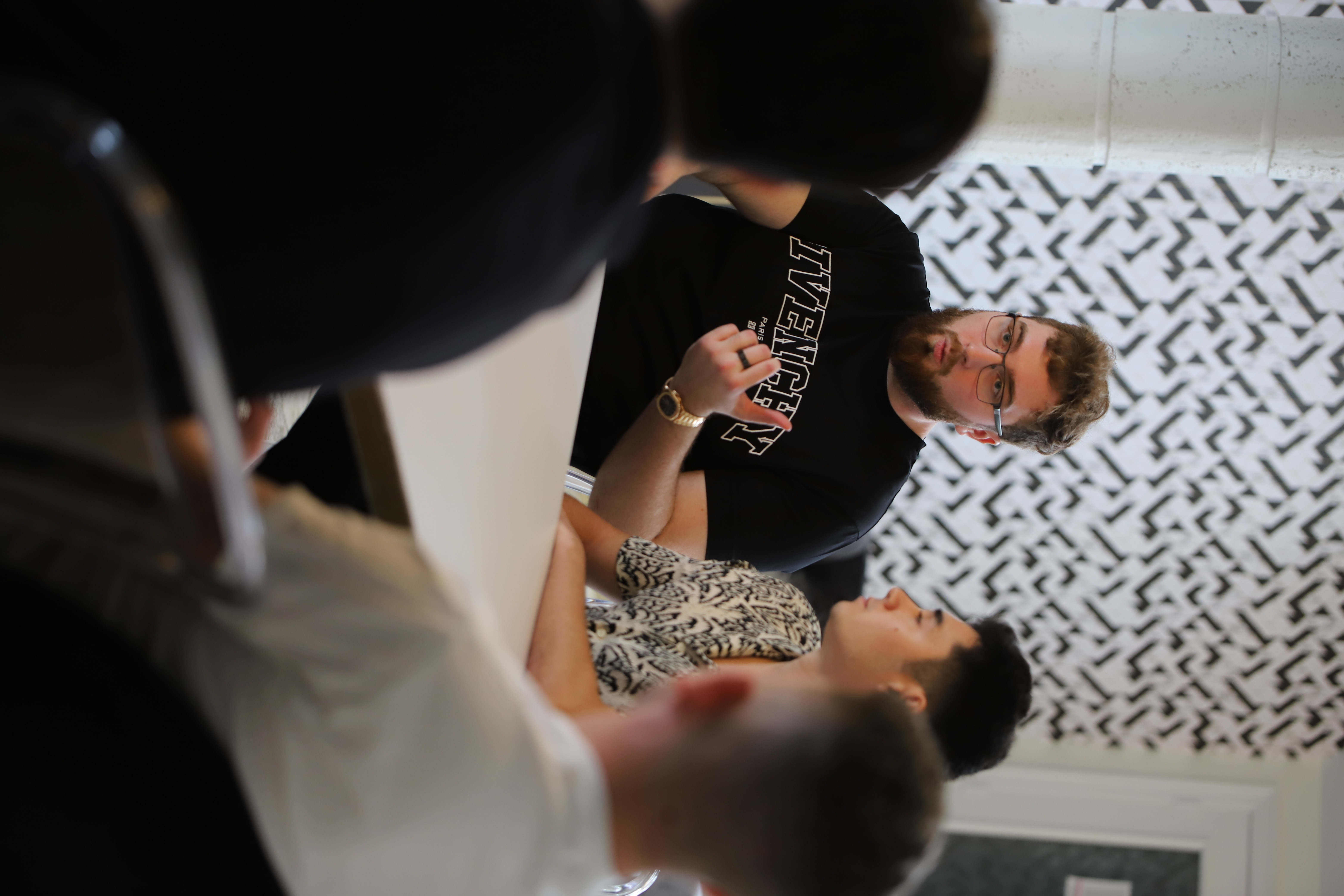 Alec coaching a room of founders